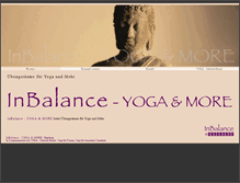 Tablet Screenshot of inbalance-yogaandmore.de